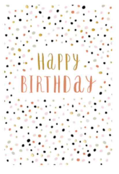 Geburtstagskarte „Happy Birthday“